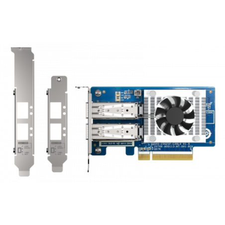 8989-QNAP QXG-25G2SF-CX6 adaptador y tarjeta de red Interno Fibra 25000 Mbit/s