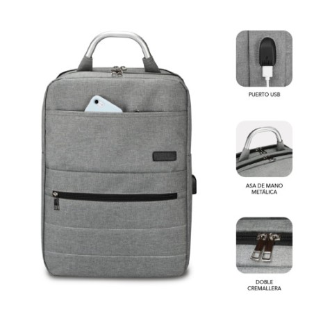 SUBBLIM MOCHILA ELITE AIRPADDING 15.6´´ GREY