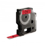 911-CINTA ROTULADORA D1 12MMX7M NEGRO/ROJO DYMO S0720570
