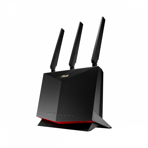 9143-ASUS 4G-AC86U router inalambrico Gigabit Ethernet Doble banda (2,4 GHz / 5 GHz) 3G Negro