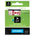 916-CINTA ROTULADORA D1 12MMX7M ROJO/BLANCO DYMO S0720550