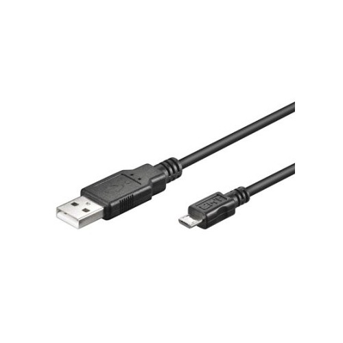 9187-Ewent 1.8m USB A/mirco USB B cable USB 1,8 m USB 2.0 Micro-USB B Negro