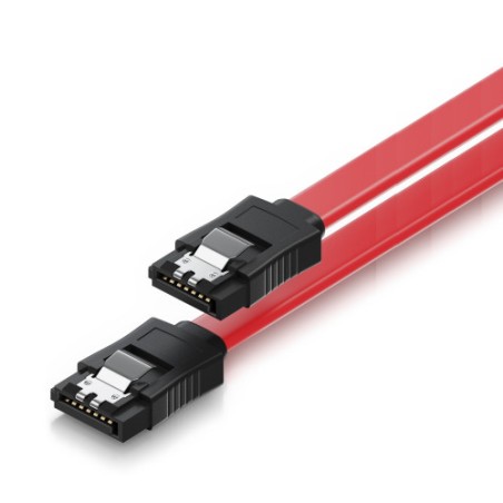 9194-Ewent EC1512 cable de SATA 0,7 m SATA 7-pin Negro, Rojo