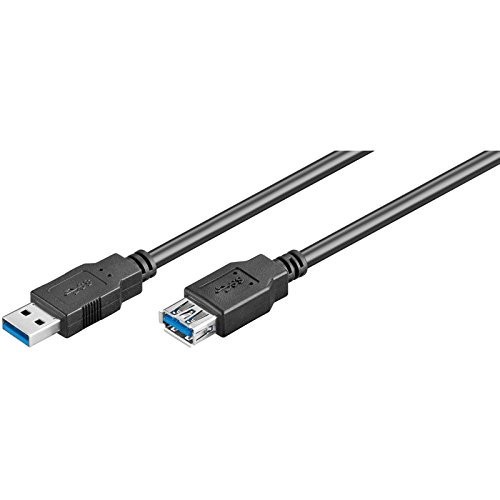 9195-Ewent EW-100203-030-N-P cable USB 3 m USB 3.2 Gen 1 (3.1 Gen 1) USB A Negro