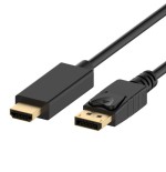 9211-Ewent EC1430 adaptador de cable de video 1 m DisplayPort HDMI tipo A (Estandar) Negro