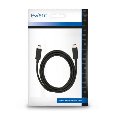 9218-Ewent EC1046 cable USB 1 m USB 3.2 Gen 2 (3.1 Gen 2) USB C Negro