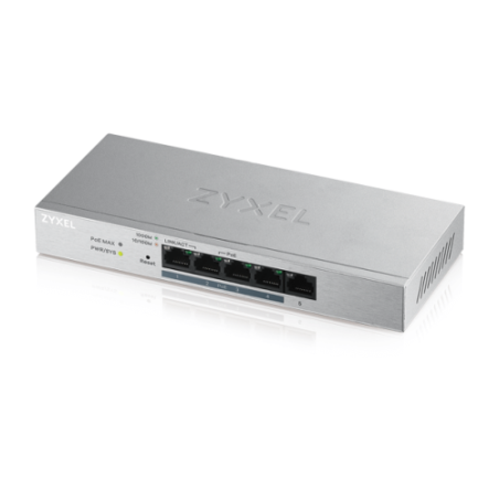 9233-Zyxel GS1200-5HP v2 Gestionado Gigabit Ethernet (10/100/1000) Energia sobre Ethernet (PoE) Gris