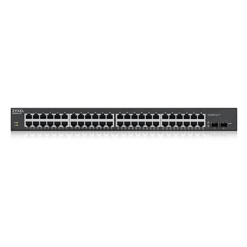 9240-Zyxel GS1900-48HPv2 Gestionado L2 Gigabit Ethernet (10/100/1000) Energia sobre Ethernet (PoE) Negro