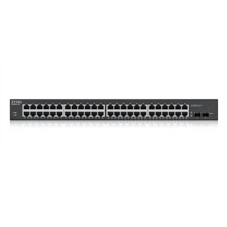 9240-Zyxel GS1900-48HPv2 Gestionado L2 Gigabit Ethernet (10/100/1000) Energia sobre Ethernet (PoE) Negro