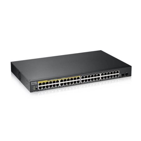 9241-Zyxel GS1900-48HPv2 Gestionado L2 Gigabit Ethernet (10/100/1000) Energia sobre Ethernet (PoE) Negro