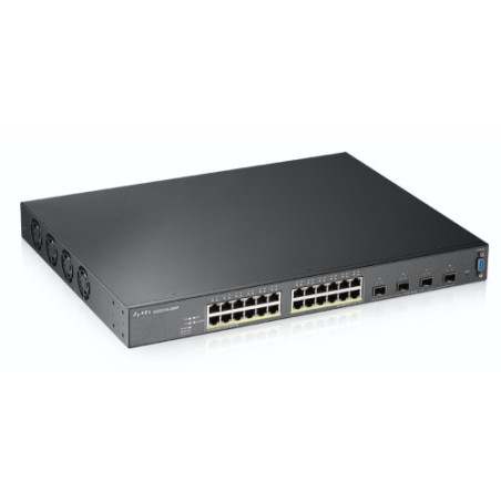 9251-Zyxel XGS2210-28HP Gestionado L2 Gigabit Ethernet (10/100/1000) Energia sobre Ethernet (PoE) 1U Negro