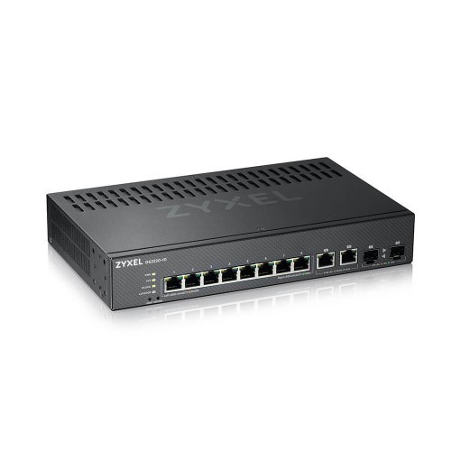 9254-Zyxel GS2220-10-EU0101F switch Gestionado L2 Gigabit Ethernet (10/100/1000) Negro