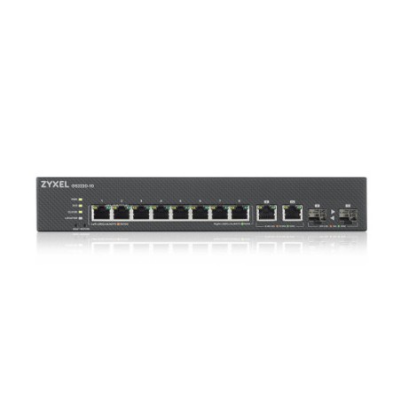 9255-Zyxel GS2220-10-EU0101F switch Gestionado L2 Gigabit Ethernet (10/100/1000) Negro