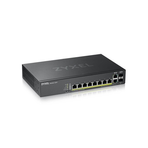 9256-Zyxel GS2220-10HP-EU0101F switch Gestionado L2 Gigabit Ethernet (10/100/1000) Energia sobre Ethernet (PoE) Negro