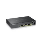 9256-Zyxel GS2220-10HP-EU0101F switch Gestionado L2 Gigabit Ethernet (10/100/1000) Energia sobre Ethernet (PoE) Negro