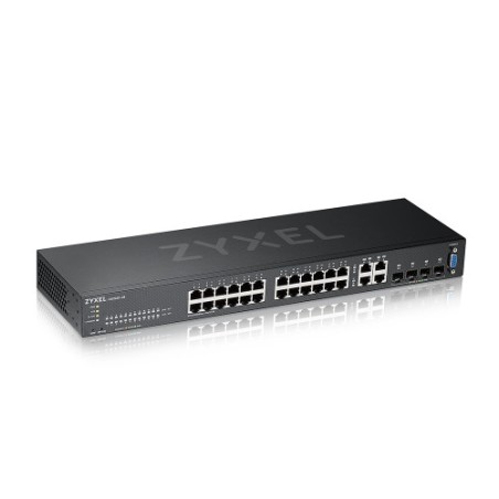 9258-Zyxel GS2220-28-EU0101F switch Gestionado L2 Gigabit Ethernet (10/100/1000) Negro