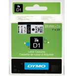926-CINTA ROTULADORA D1 24MMX7M NEGRO/BLANCO DYMO S0720930