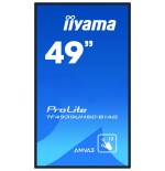 iiyama ProLite TF4939UHSC-B1AG monitor pantalla tactil 124,5 cm (49") 3840 x 2160 Pixeles Multi-touch Multi-usuario Negro