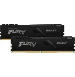 9327-MEMORIA KINGSTON FURY BEAST BLACK DDR4 64GB (KIT 2) 3200MHZ  CL16     - KF432C16BBK2/64