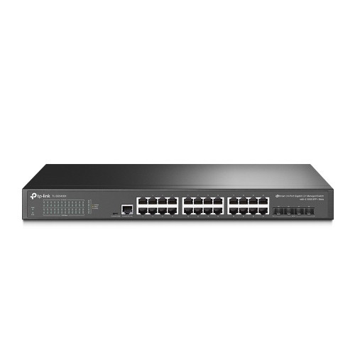 9349-TP-LINK SWITCH ADMINISTRADO JETSTREAMT 24 puertos GIGABIT L2 + 4 RANURAS 10GE SFP, OMADA