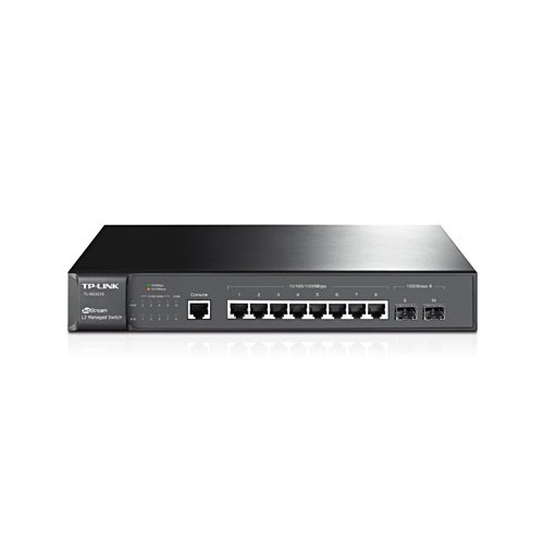 9370-TP-LINK SWITCH ADMINISTRADO JETSTREAMT 8 PUERTOS GIGABIT L2 + 2 RANURAS SFP, OMADA SDN CONTROLLER
