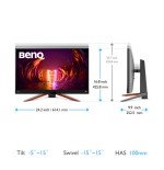 Benq EX2710Q 2560 x 1440 Pixeles 2K Ultra HD LED Negro