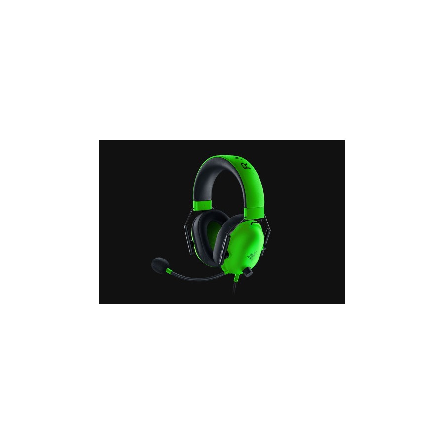 9447-Razer BlackShark V2 X Auriculares Alambrico Diadema Juego Verde, Negro