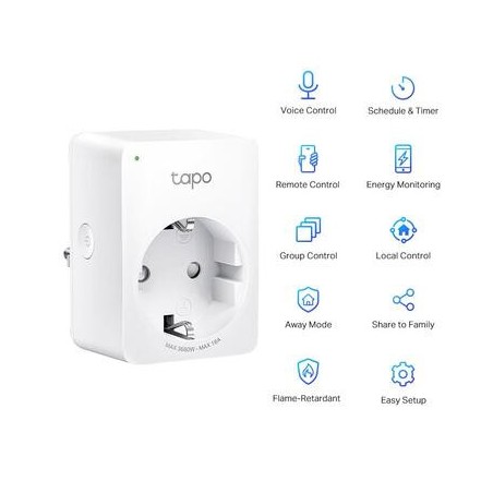 9450-Tapo P110 enchufe inteligente 2990 W Hogar Blanco