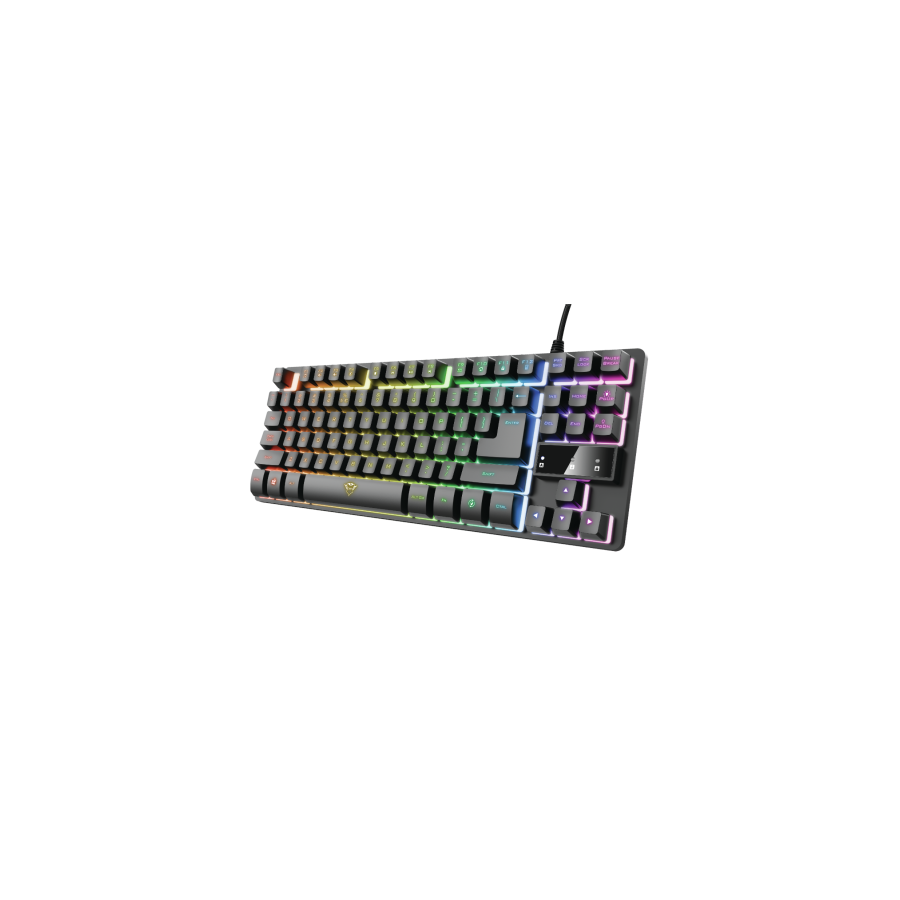 9451-Trust GXT 833 Thado teclado USB Espanol Negro, Plata