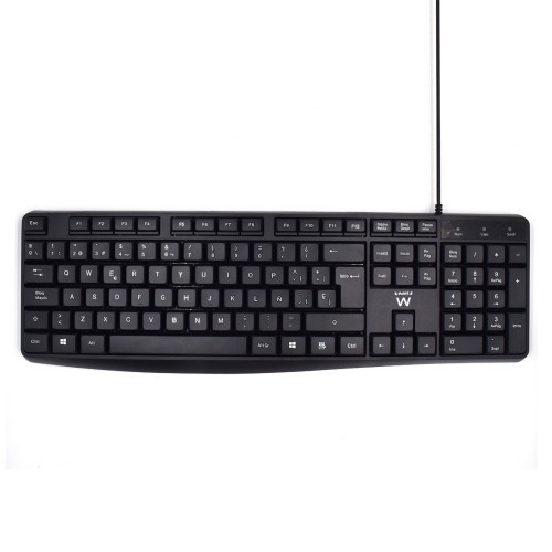 9469-Ewent EW3001 teclado USB QWERTY Espanol Negro