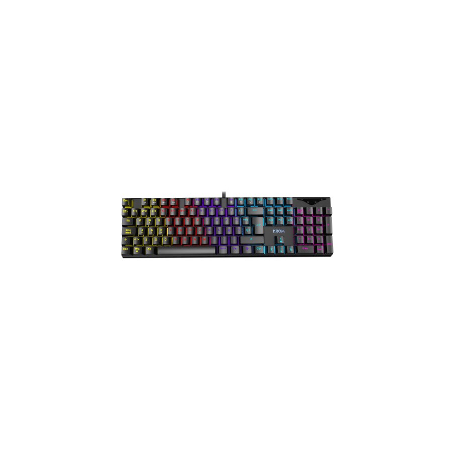 9487-KROM TECLADO GAMING KASIC. MECANICO. TECLAS RETROILUMINADAS RAINBOW. USB