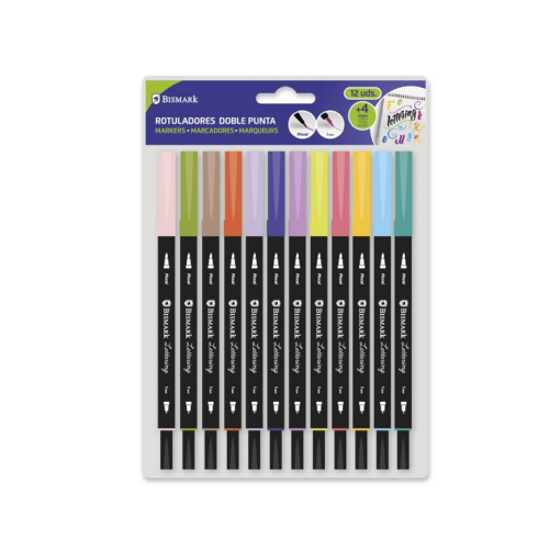 9503-Bismark 330114 rotulador Fino/Extragrueso Azul, Marron, Cian, Verde, Limon (color), Mauve, Naranja, Rosa, Purpura,