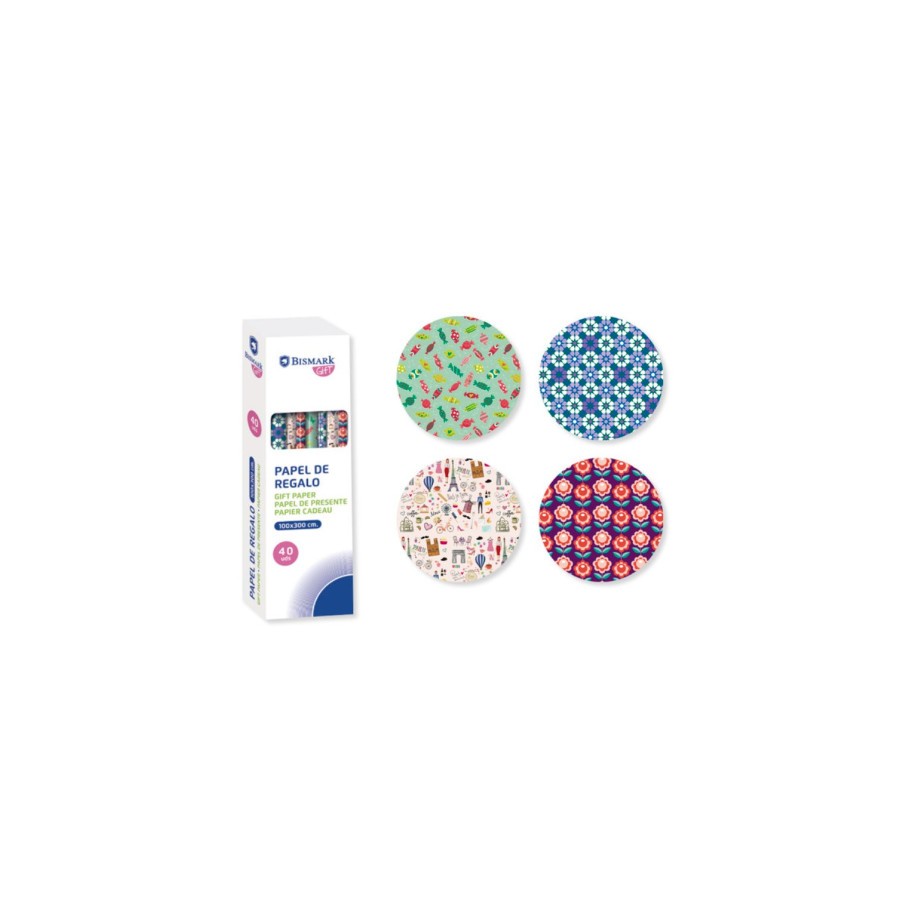 9511-PAPEL DE REGALO TODO TIEMPO FUNNY 100X300 CM BISMARK 329861