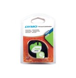 952-CINTA ROTULADORA LETRATAG 12MMX4M NEGRO/BLANCO PAPEL DYMO S0721510