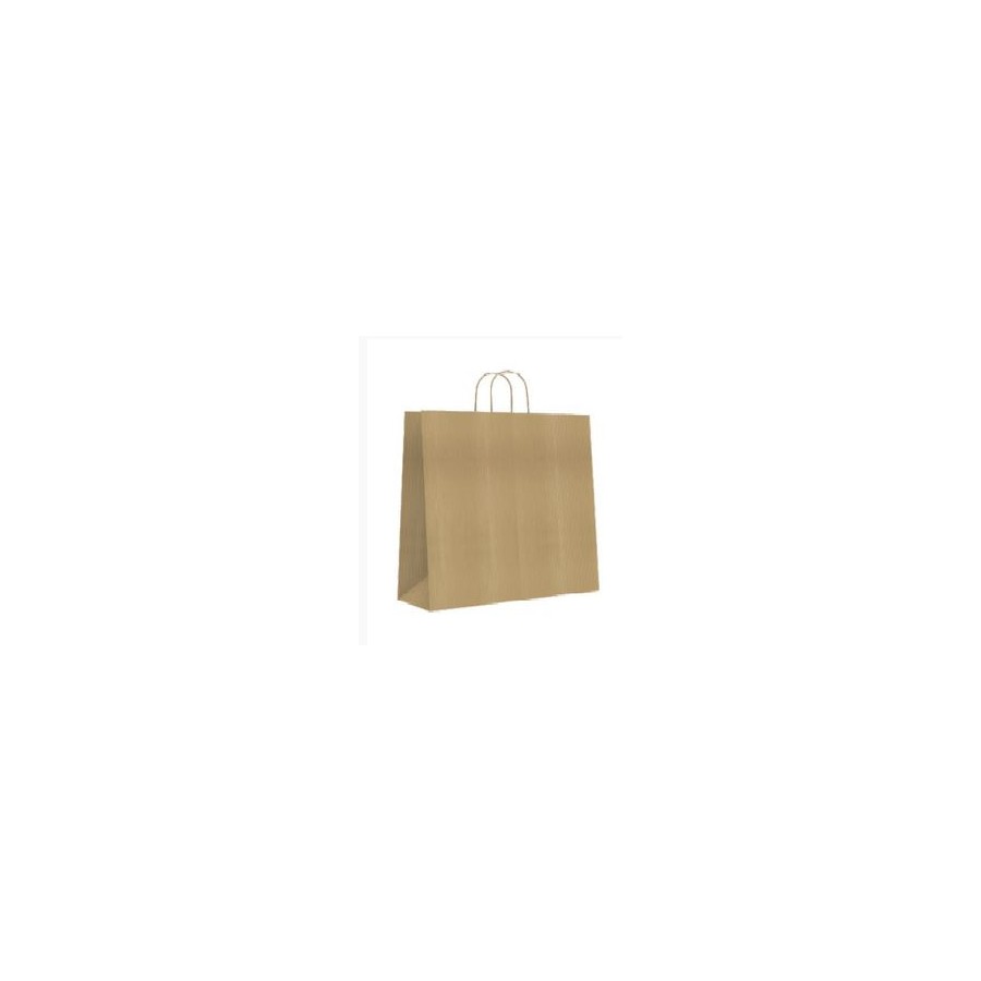 9543-BOLSA PAPEL CON ASAS KRAFT MARRON S 24X10X32 CM BISMARK 329837