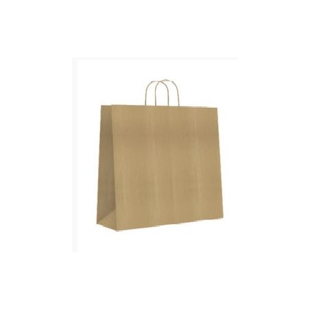 9543-BOLSA PAPEL CON ASAS KRAFT MARRON S 24X10X32 CM BISMARK 329837
