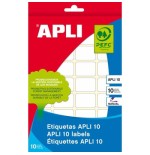 9703-APLI 01639 etiqueta autoadhesiva Rectangulo Permanente Blanco 420 pieza(s)