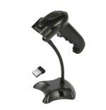 9745-Ewent EW3431 lector de codigo de barras Lector de codigos de barras portatil 1D/2D LED Negro