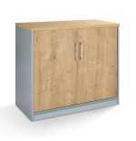 9758-ARMARIO BAJO CON PUERTAS 78x90x45 ESTRUCTURA ALUMINIO/PUERTAS ROBLE ROCADA 1005AB08V24