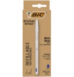 9779-BOLIGRAFO RENEW CUERPO METAL TINTA AZUL BIC 997202