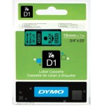 978-CINTA ROTULADORA D1 19MMX7M NEGRO/VERDE DYMO S0720890