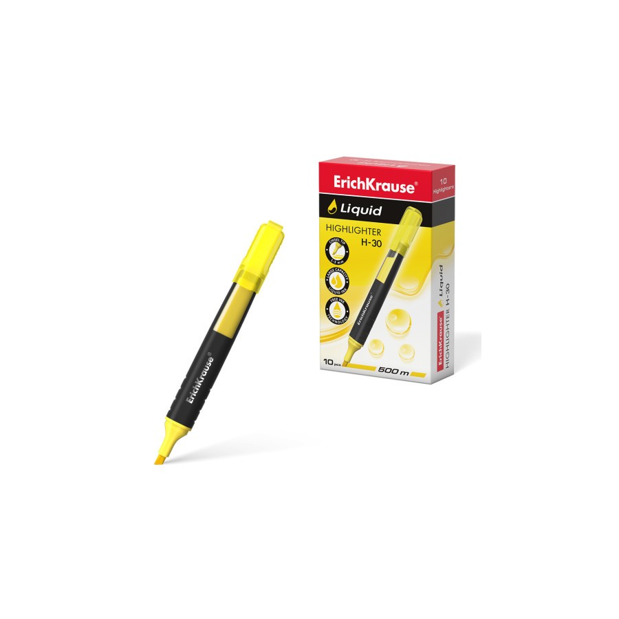 MARCADOR FLUORESCENTE LIQUID H-30 AMARILLO ERICHKRAUSE  47973