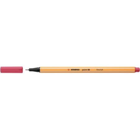 9842-ROTULADOR PUNTA FINA POINT 88 0.4MM ROJO FRESA STABILO 88/49