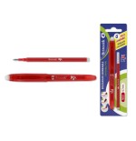 9851-BOLIGRAFO BORRABLE C/CAPUCHON+1 RECAMBIO ROJO BISMARK 329571