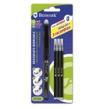 9852-BOLIGRAFO BORRABLE C/CAPUCHON+1 RECAMBIO NEGRO BISMARK 329572