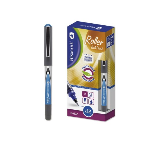 9860-ROLLER PUNTA DE BOLA  B-602 0,5MM AZUL  BISMARK 326152