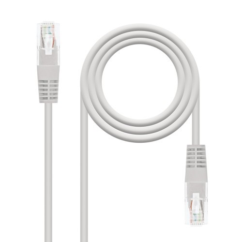 9866-Nanocable Cable de red latiguillo RJ45 Cat.6 UTP AWG24, Gris, 1.5m