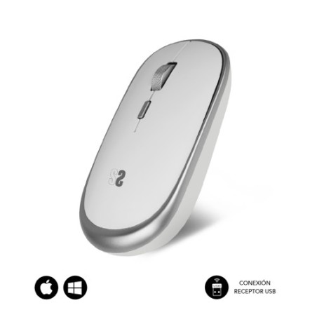 9885-RATON OPTICO INALAMBRICO WIRELESS MINI MOUSE SILVER
