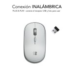 9886-RATON OPTICO INALAMBRICO WIRELESS MINI MOUSE SILVER