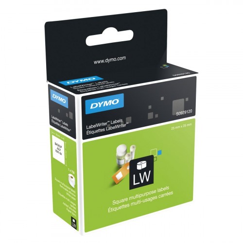 989-ROLLO ETIQUETAS LABELWRITER 25X25MM BLANCO DYMO S0929120